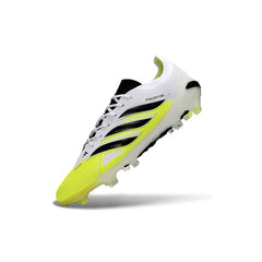 Chuteira Campo FG Adidas Predator 26 Elite Branca, Preta e Amarela