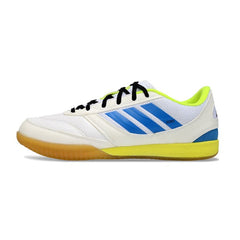 Chuteira Futsal IC Adidas Top Sala II Branca, Azul e Amarela