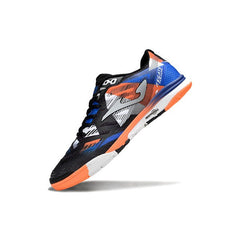 Chuteira Futsal IC Joma Regate Rebound Preta Laranja Azul e Cinza