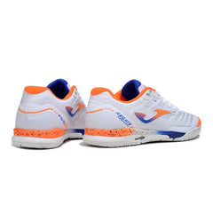 Chuteira Futsal IC Joma Regate Rebound Branca, Laranja e Azul