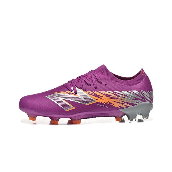 Chuteira Campo FG New Balance Furon Team V8 Roxa e Laranja