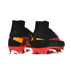 Chuteira Campo Sintético AG Nike Air Zoom Mercurial Superfly 10 Academy Infantil Preta e Vermelha Pack Blueprint