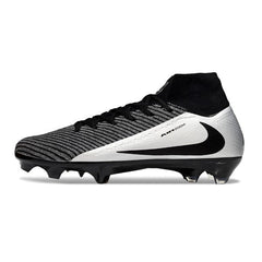 Chuteira Campo FG Nike Air Zoom Mercurial Superfly 10 Elite Preta e Prateada