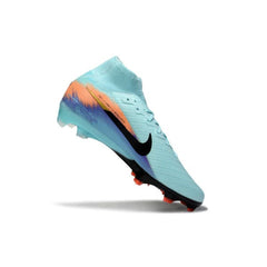 Chuteira Campo FG Nike Air Zoom Mercurial Superfly 9 Elite Azul-Clara Infantil