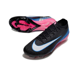 Chuteira Campo FG Nike Air Zoom Mercurial Vapor 16 Elite Preta, Azul e Rosa