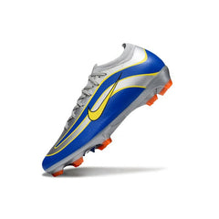 Chuteira Campo FG Nike Air Zoom Mercurial Vapor 16 Elite Cinza e Azul