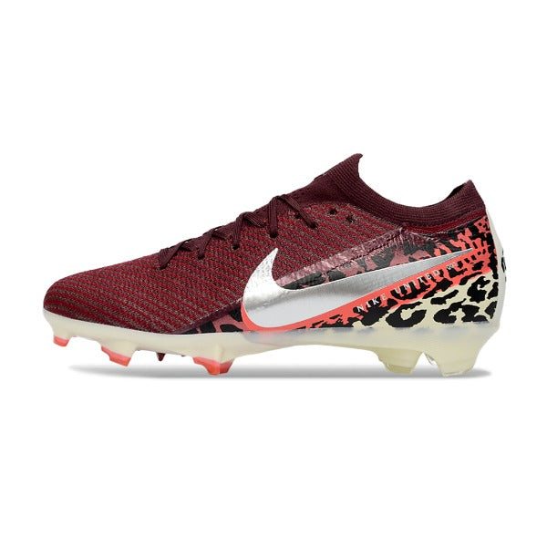 Chuteira Campo Sintético AG Nike Air Zoom Mercurial Vapor 16 Elite Infantil Vermelha-Escura