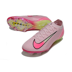 Chuteira Campo FG Nike Air Zoom Mercurial Vapor 16 Elite Rosa-Clara e Verde