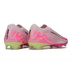 Chuteira Campo FG Nike Air Zoom Mercurial Vapor 16 Elite Rosa-Clara e Verde