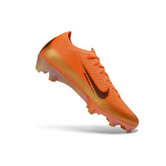 Chuteira Campo FG Nike Air Zoom Mercurial Vapor 16 Elite Laranja e Dourada