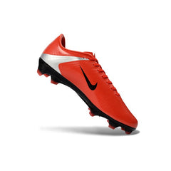 Chuteira Campo FG Nike Air Zoom Mercurial Vapor 16 Elite Vermelha e Prateada Infantil