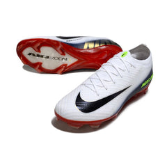 Chuteira Campo FG Nike Air Zoom Mercurial Vapor 16 Elite Branca, Vermelha e Azul