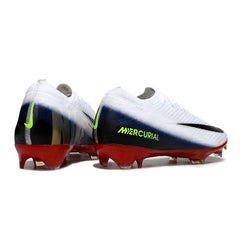 Chuteira Campo FG Nike Air Zoom Mercurial Vapor 16 Elite Branca, Vermelha e Azul