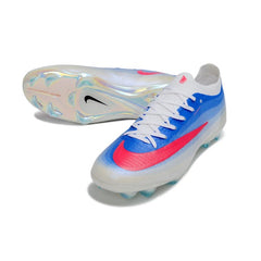 Chuteira Campo FG Nike Air Zoom Mercurial Vapor 17 Elite Azul e Branca