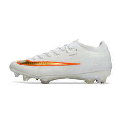Chuteira Campo FG Nike Air Zoom Mercurial Vapor 17 Elite Branca e Dourada