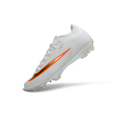 Chuteira Campo FG Nike Air Zoom Mercurial Vapor 17 Elite Branca e Dourada