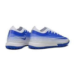 Chuteira Society TF Nike Air Zoom Mercurial Vapor 17 Elite Azul e Branco