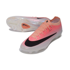 Chuteira Campo FG Nike Air Zoom Mercurial Vapor 17 Elite Salmon Rosa, Branco e Preto