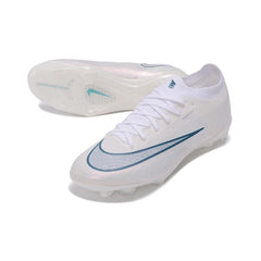 Chuteira Campo FG Nike Air Zoom Mercurial Vapor 17 Elite Branco e Azul