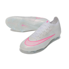 Chuteira Campo FG Nike Air Zoom Mercurial Vapor 17 Elite Branco e Rosa