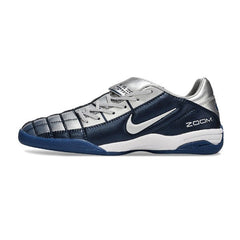 Chuteira Futsal IC Nike Air Zoom Total 90 III Azul-Escura e Prateada Indoor