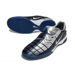 Chuteira Futsal IC Nike Air Zoom Total 90 III Azul-Escura e Prateada Indoor