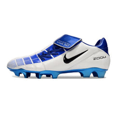 Chuteira Campo FG Nike Air Zoom Total 90 III Branca e Azul