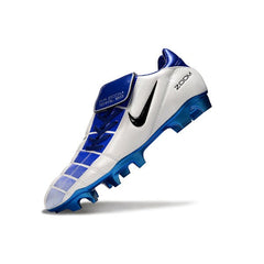 Chuteira Campo FG Nike Air Zoom Total 90 III Branca e Azul