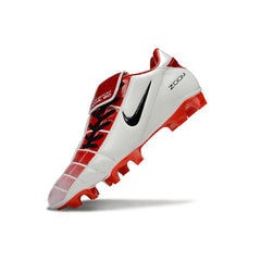 Chuteira Campo FG Nike Air Zoom Total 90 III Branca e Vermelha