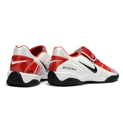 Chuteira Futsal IC Nike Air Zoom Total 90 III Branca e Vermelha Indoor