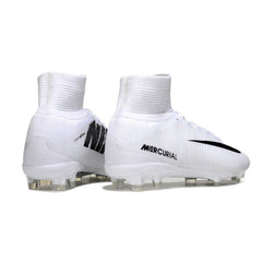 Chuteira Campo FG Nike Mercurial Superfly 5 Elite Branca e Preta