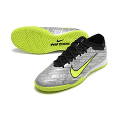 Chuteira Futsal IC Nike Mercurial Vapor 15 Elite Cinza e Verde