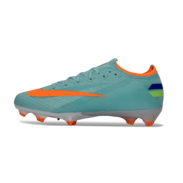 Chuteira Campo FG Nike Mercurial Vapor 16 Elite Light Azul e Laranja Infantil