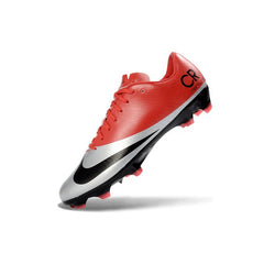 Chuteira Campo FG Nike Mercurial Vapor Superfly 1 Elite CR7 Vermelha, Prateada e Preta