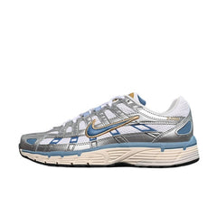 Tênis de Corrida Nike P-6000 Light Prateado e Light Azul
