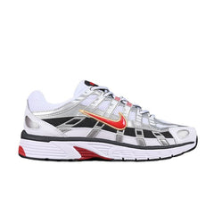 Tênis de Corrida Nike P-6000 Prateado e Vermelho