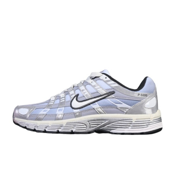 Tênis de Corrida Nike P-6000 Branco e Prateado