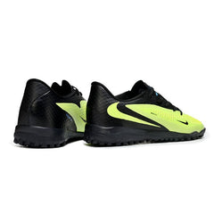 Chuteira Society TF Nike Phantom 6 Academy Preta e Verde Fluorescente