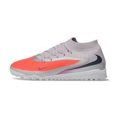 Chuteira Society TF Nike Phantom 6 DF Elite Light Azul e Laranja