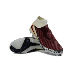 Chuteira Campo Sintético AG Nike Phantom 6 DF Elite Pack Branco e Vermelha-Escura Infantil