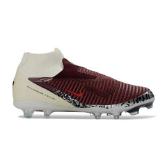 Chuteira Campo Sintético AG Nike Phantom 6 DF Elite Pack Branco e Vermelha-Escura Infantil