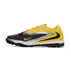 Chuteira Society TF Nike Phantom 6 Elite Preta e Amarela