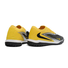 Chuteira Society TF Nike Phantom 6 Elite Preta e Amarela