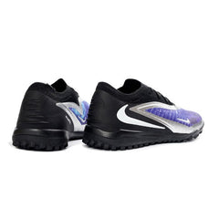 Chuteira Society TF Nike Phantom 6 Elite Preta Azul e Prateada