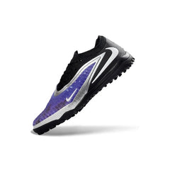 Chuteira Society TF Nike Phantom 6 Elite Preta Azul e Prateada