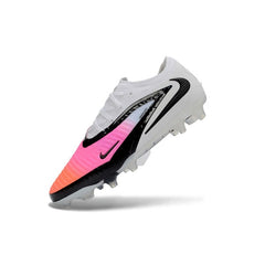 Chuteira Campo FG Nike Phantom 6 Elite Preta, Branca e Rosa