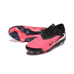 Chuteira Campo Sintético AG Nike Phantom 6 Elite Preta e Pack Rosa Infantil