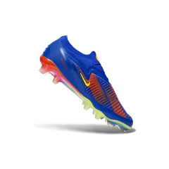 Chuteira Campo FG Nike Phantom 6 Elite Azul e Vermelha Infantil