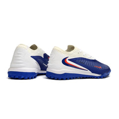 Chuteira Society TF Nike Phantom 6 Elite Azul e Branco