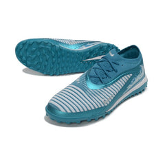 Chuteira Society TF Nike Phantom 6 Elite Light Azul e Branco